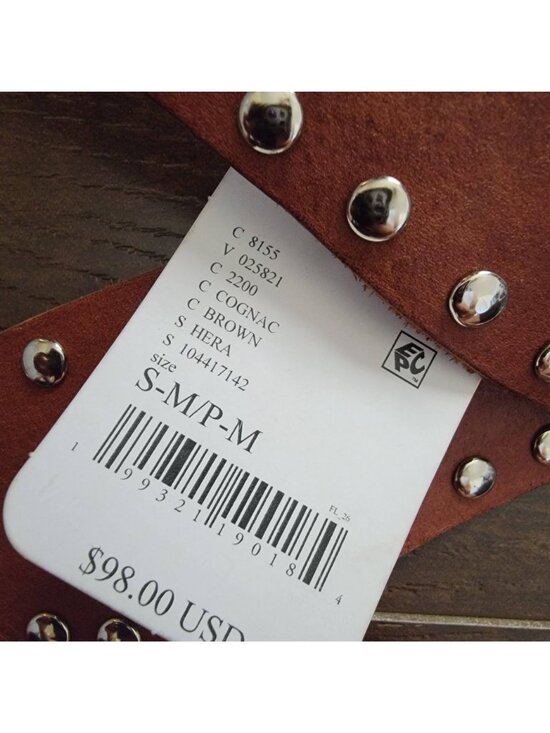 Free People Hera Hip Belt Western Hippie Festival Brown Cottagecore Womens S M